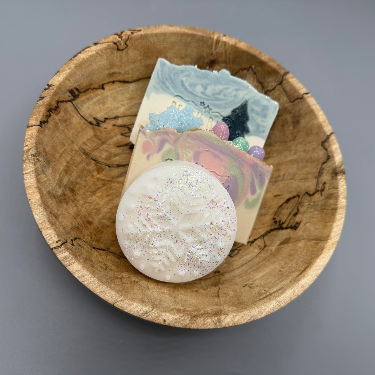 Spalted Maple Bowl & Hand Crafted Soap Gift Set